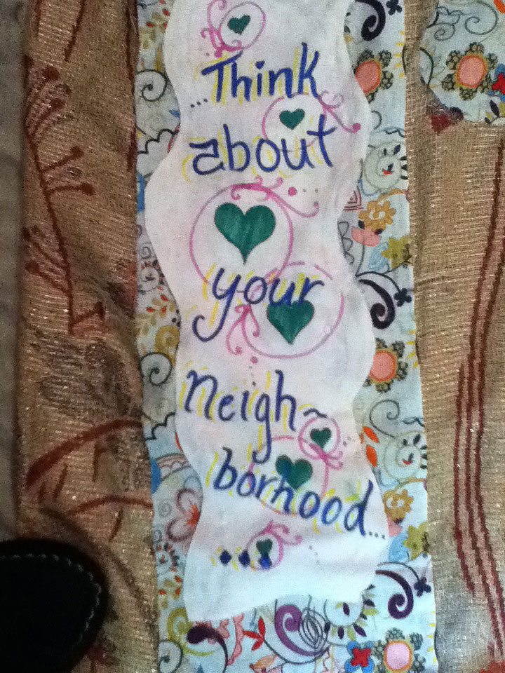 think about your neighborhood